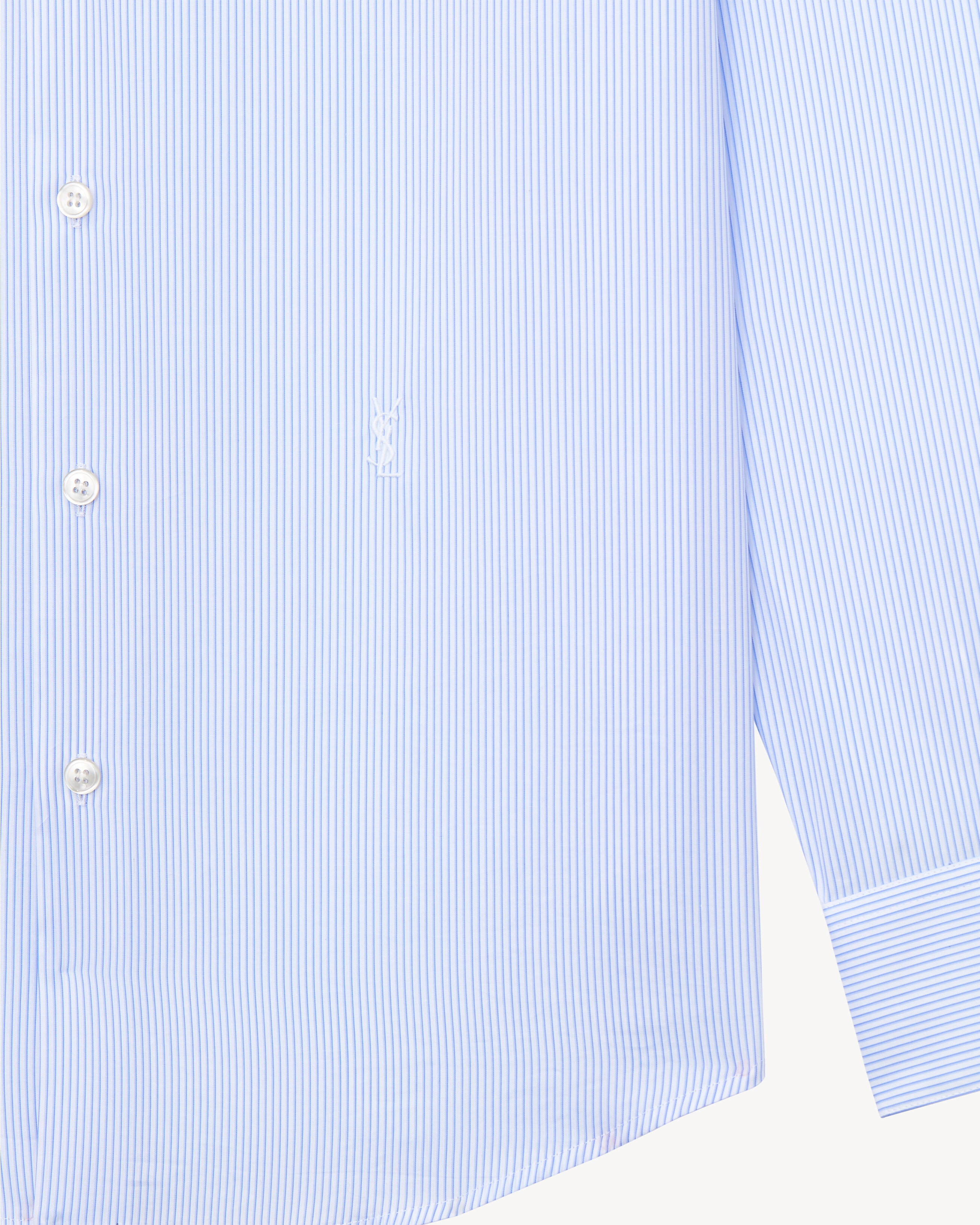 CASSANDRE shirt in striped cotton poplin