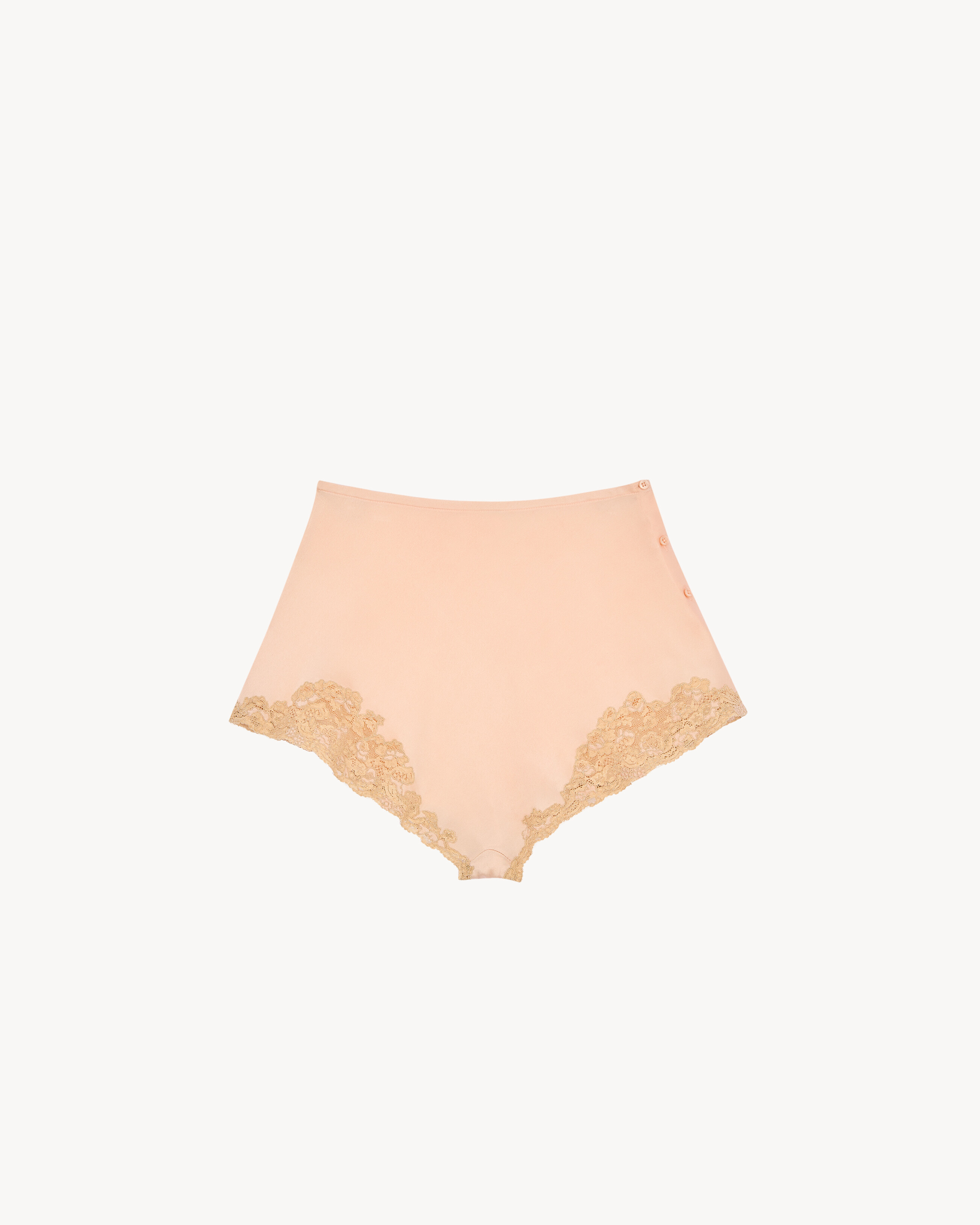 laced dress in silk crepe muslin