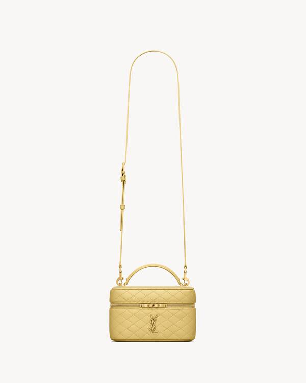 GABY vanity bag in lambskin in Yellow | Saint Laurent | YSL EN-US