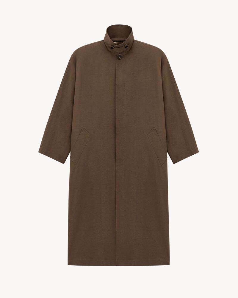 trench coat in water-repellent cotton