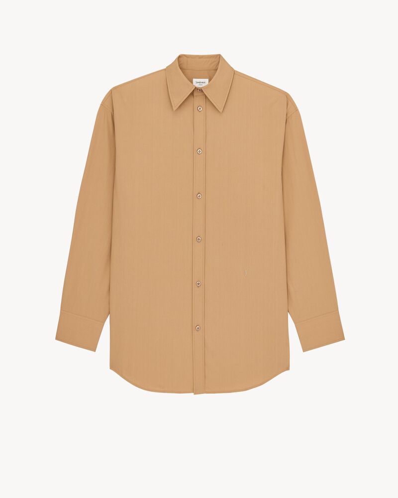 CASSANDRE chemise en popeline de coton à rayures