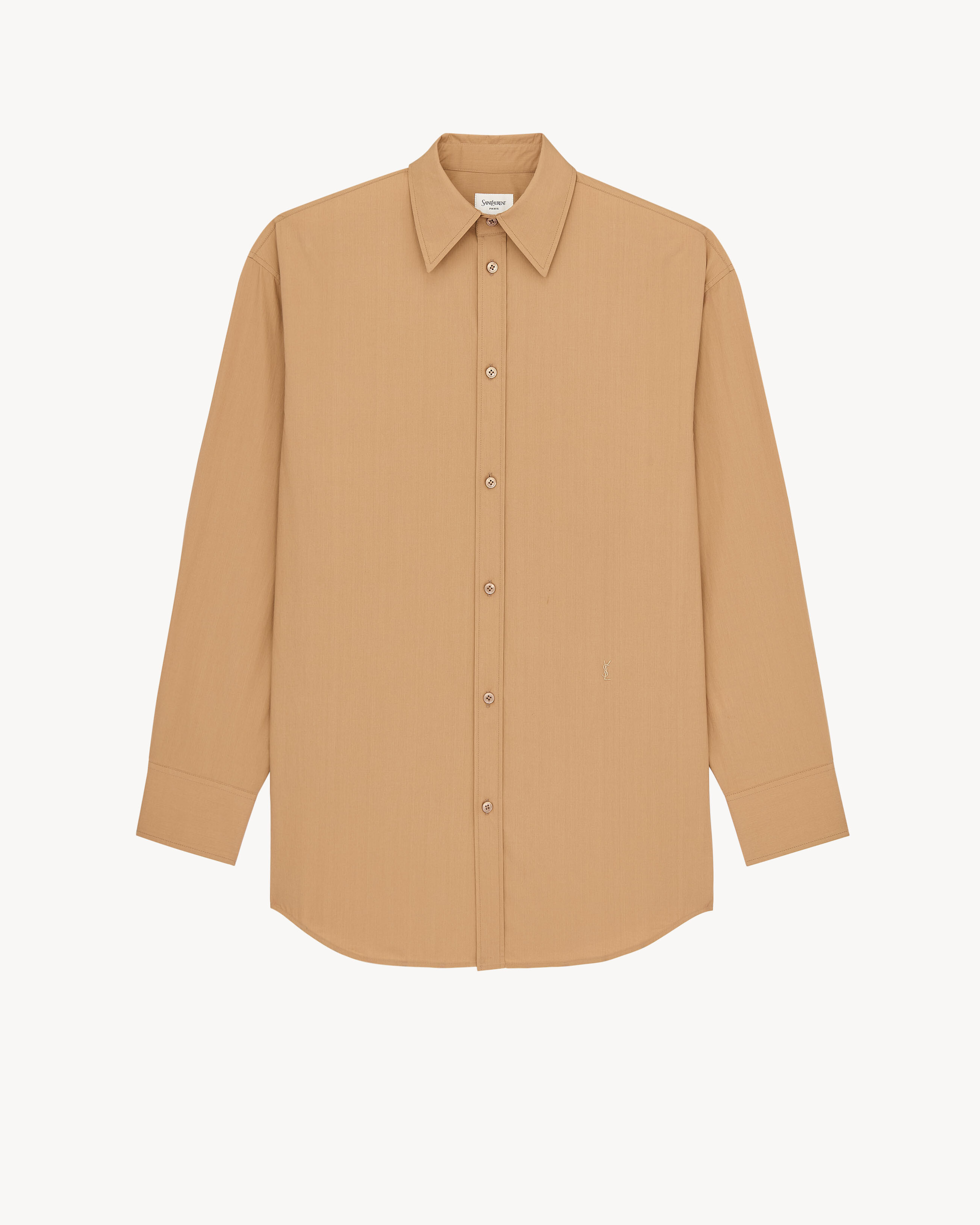 CASSANDRE chemise en popeline de coton à rayures