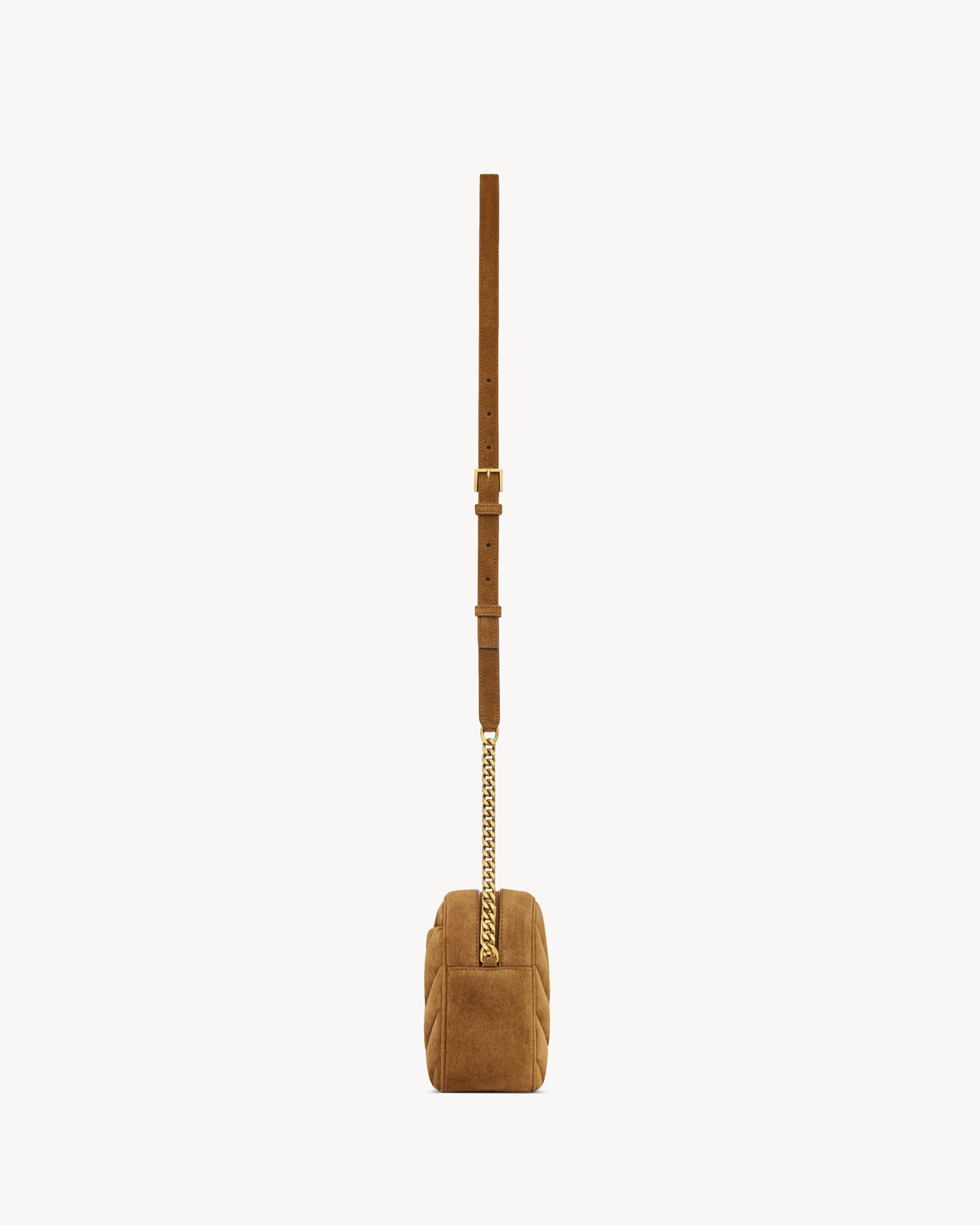 LOULOU camera bag in MATELASSÉ suede