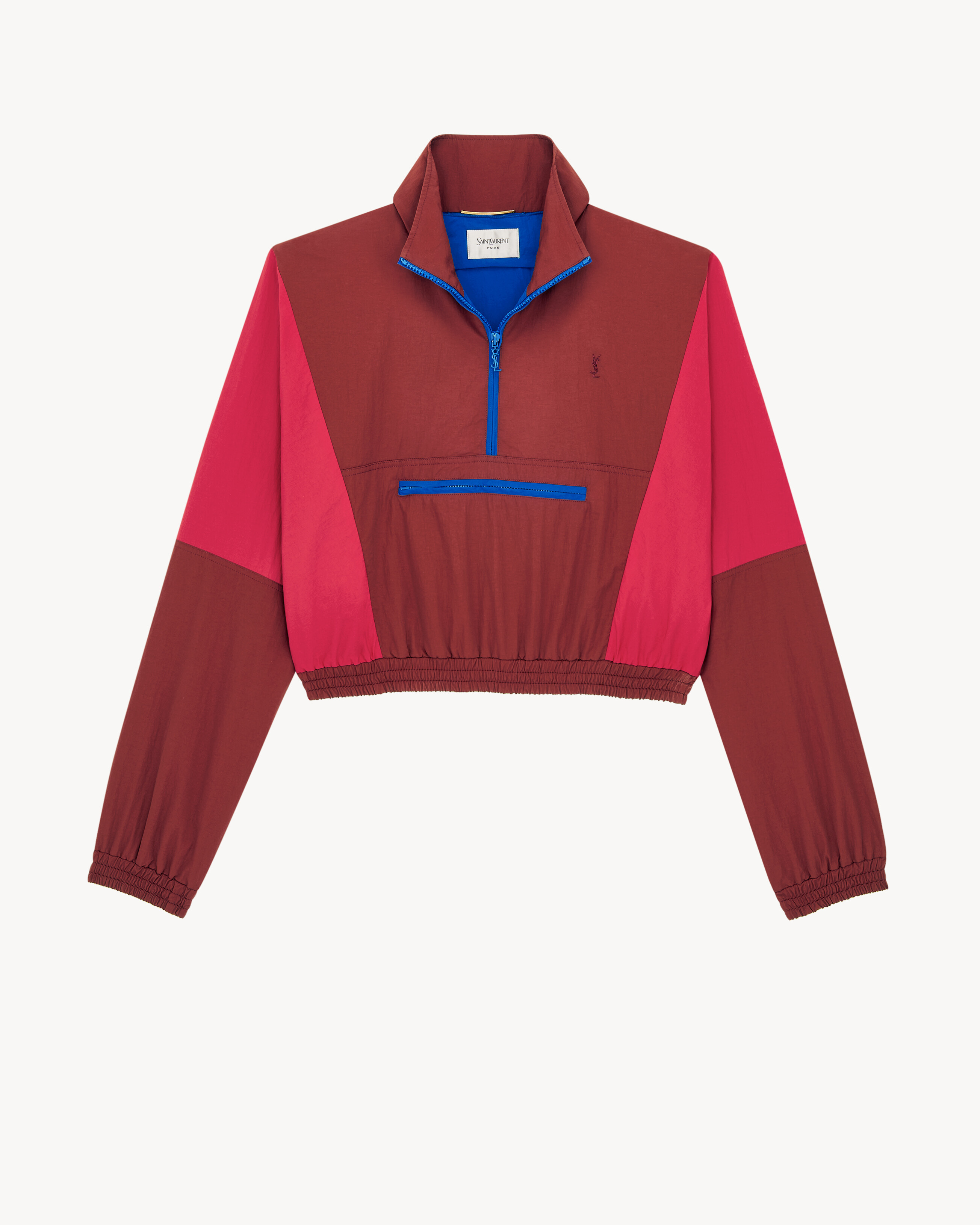 CASSANDRE cropped windbreaker in nylon faille