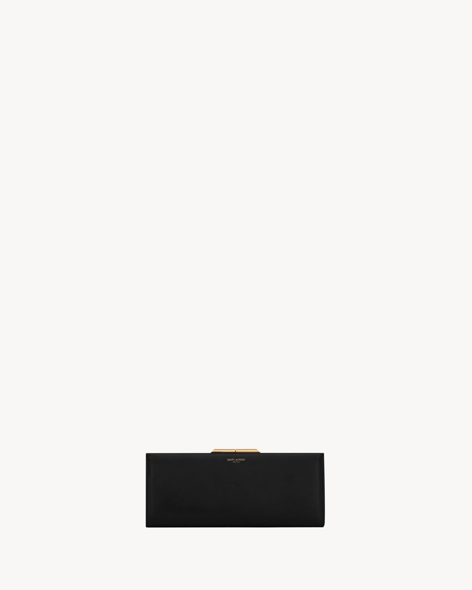 Midnight small clutch in smooth leather — 697655AAAML1000