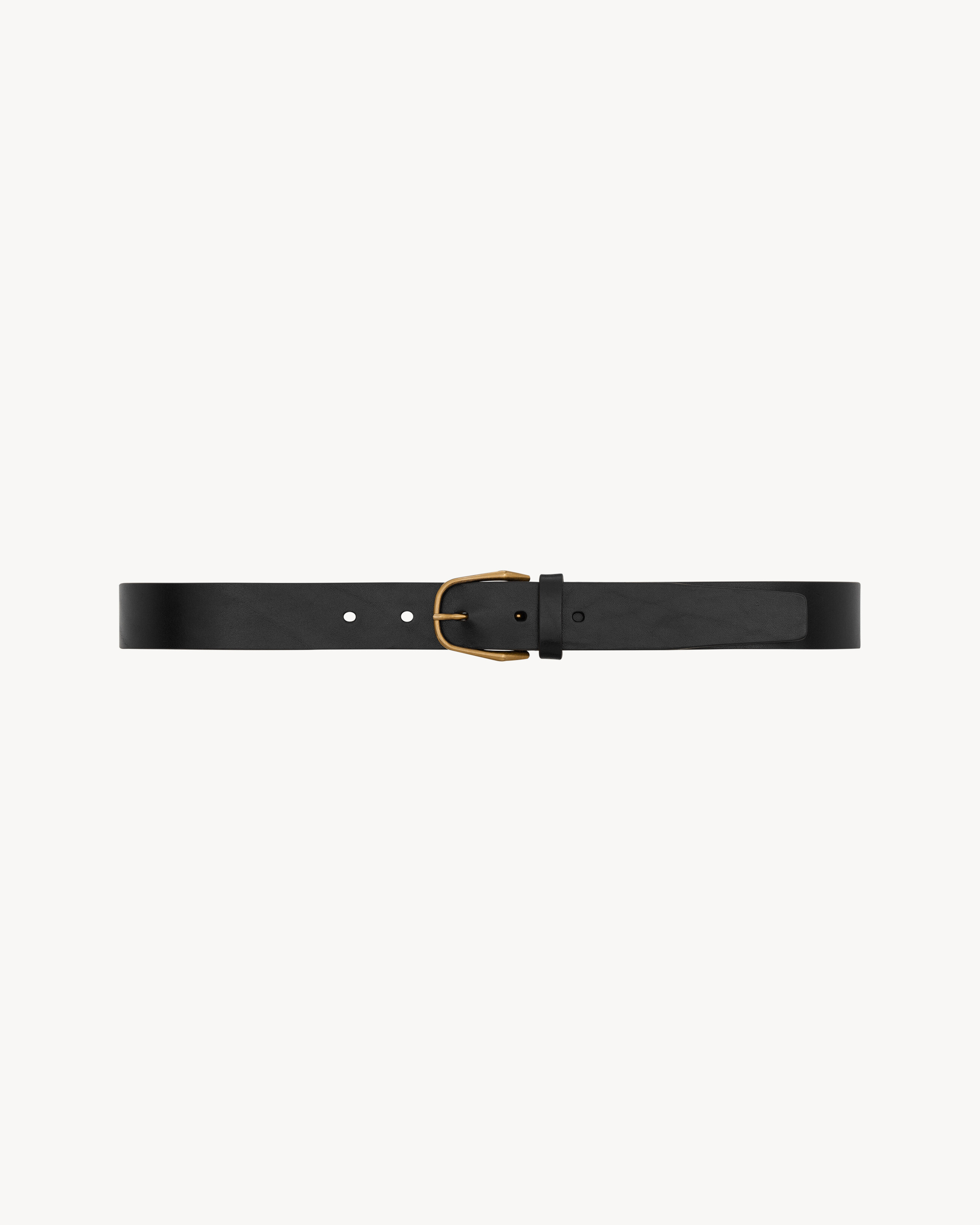 Minimal belt in leather