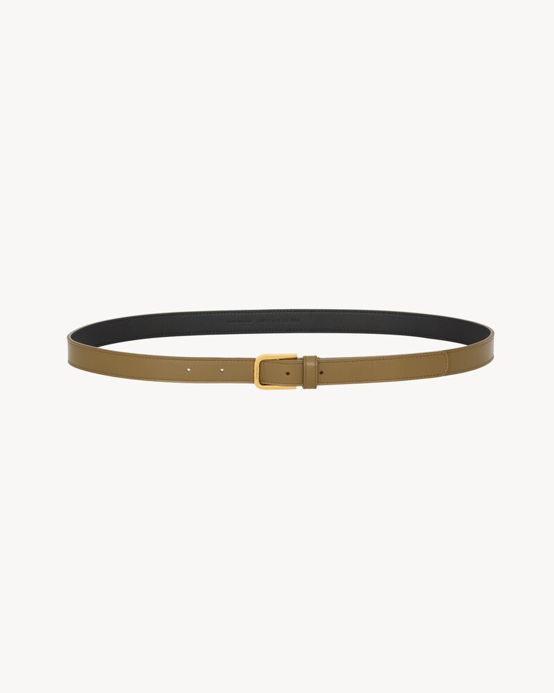 minimal belt in smooth leather