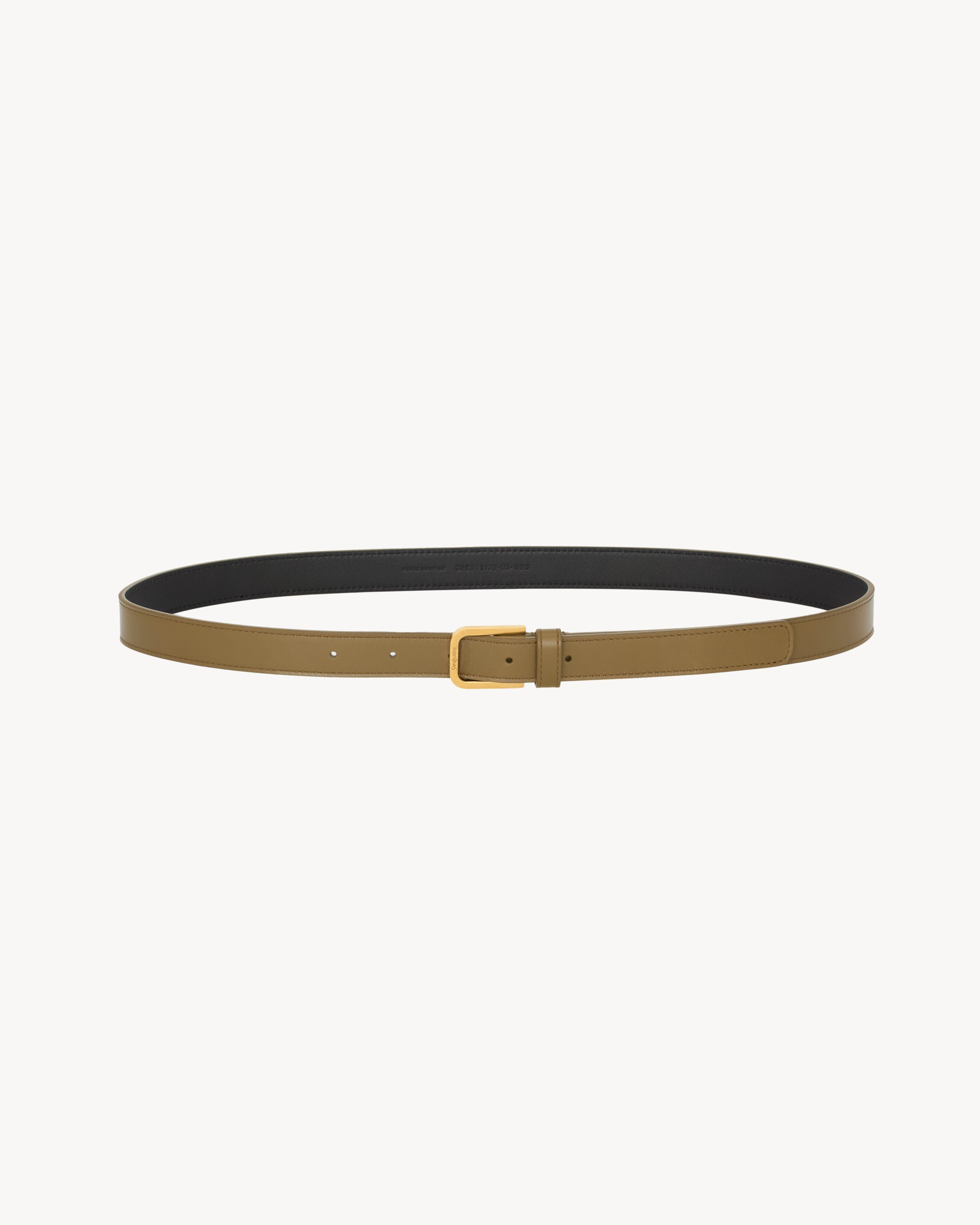 minimal belt in smooth leather