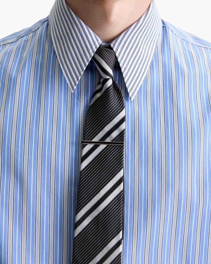 tie clip in metal and enamel