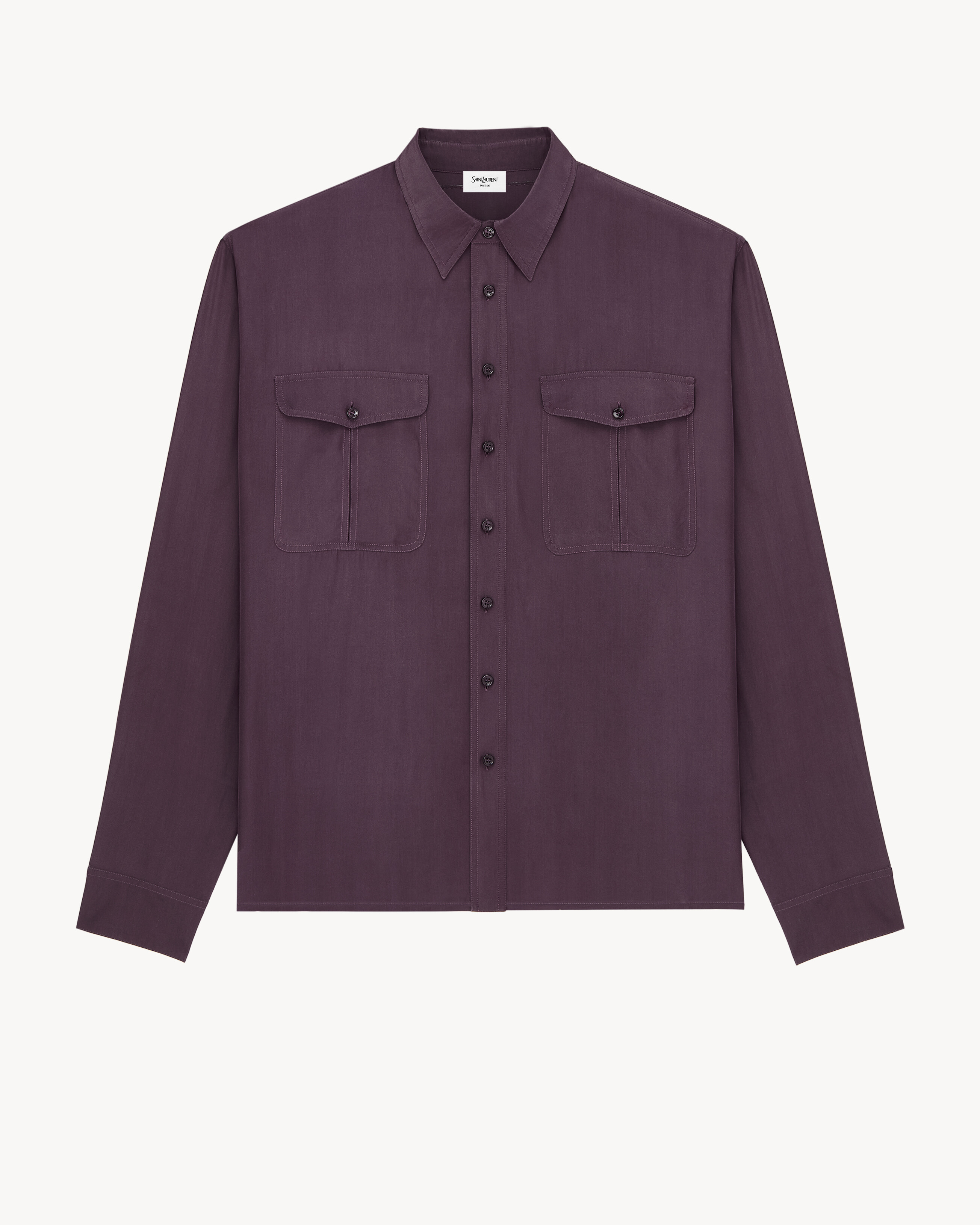 shirt in viscose and silk