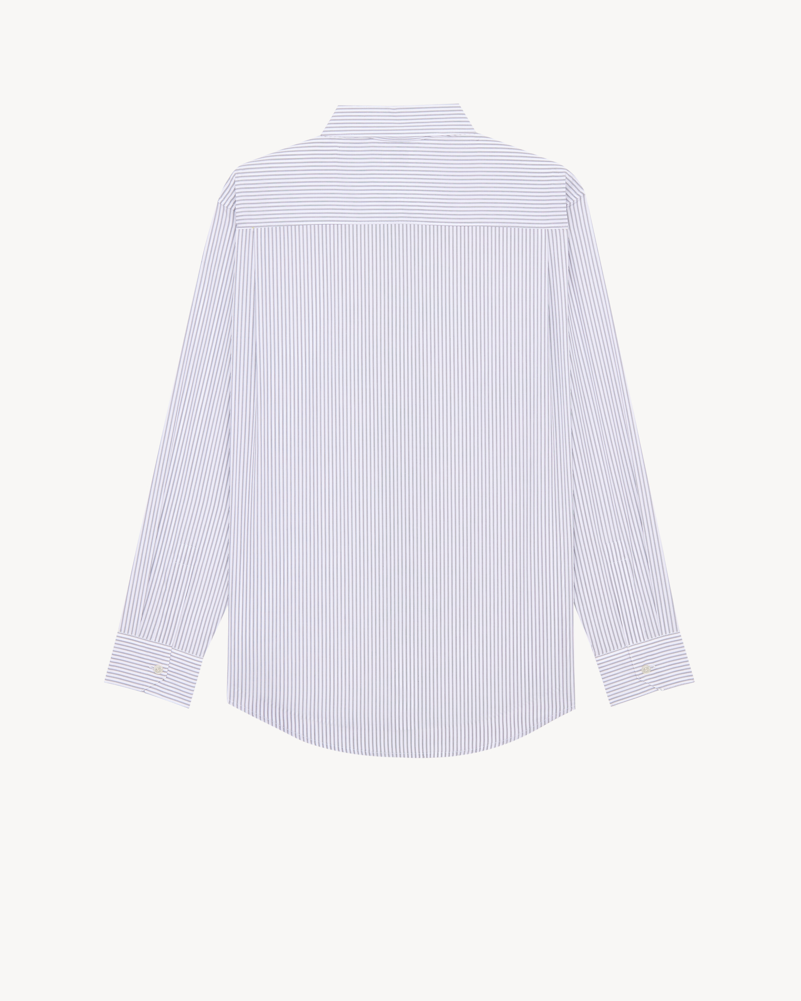 CASSANDRE shirt in striped cotton poplin