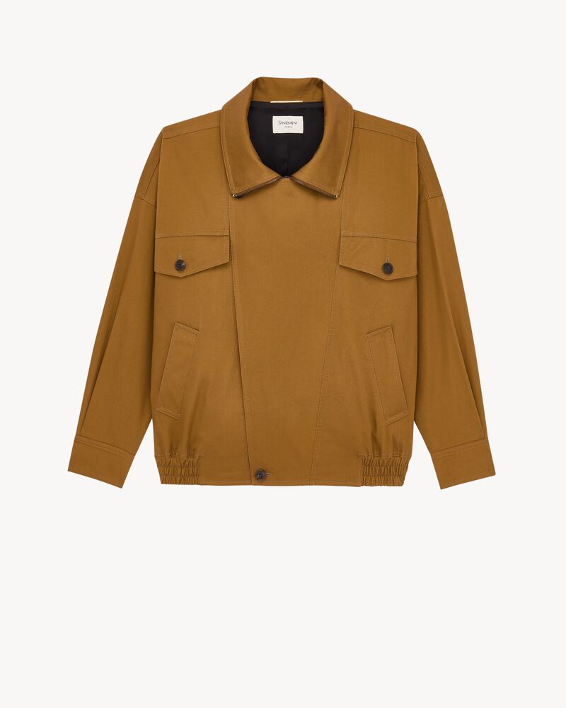 jacket in cotton serge