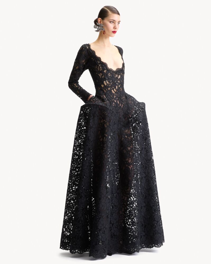 Couture-Abendkleid aus Spitze