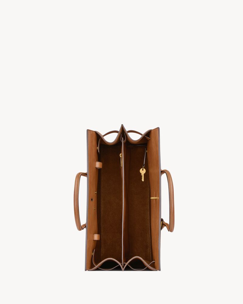 SAC DE JOUR in leather – LARGE in Brown | Saint Laurent | YSL EN-US