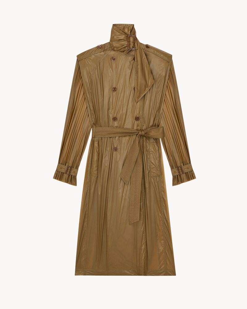 lavallière trench coat in nylon