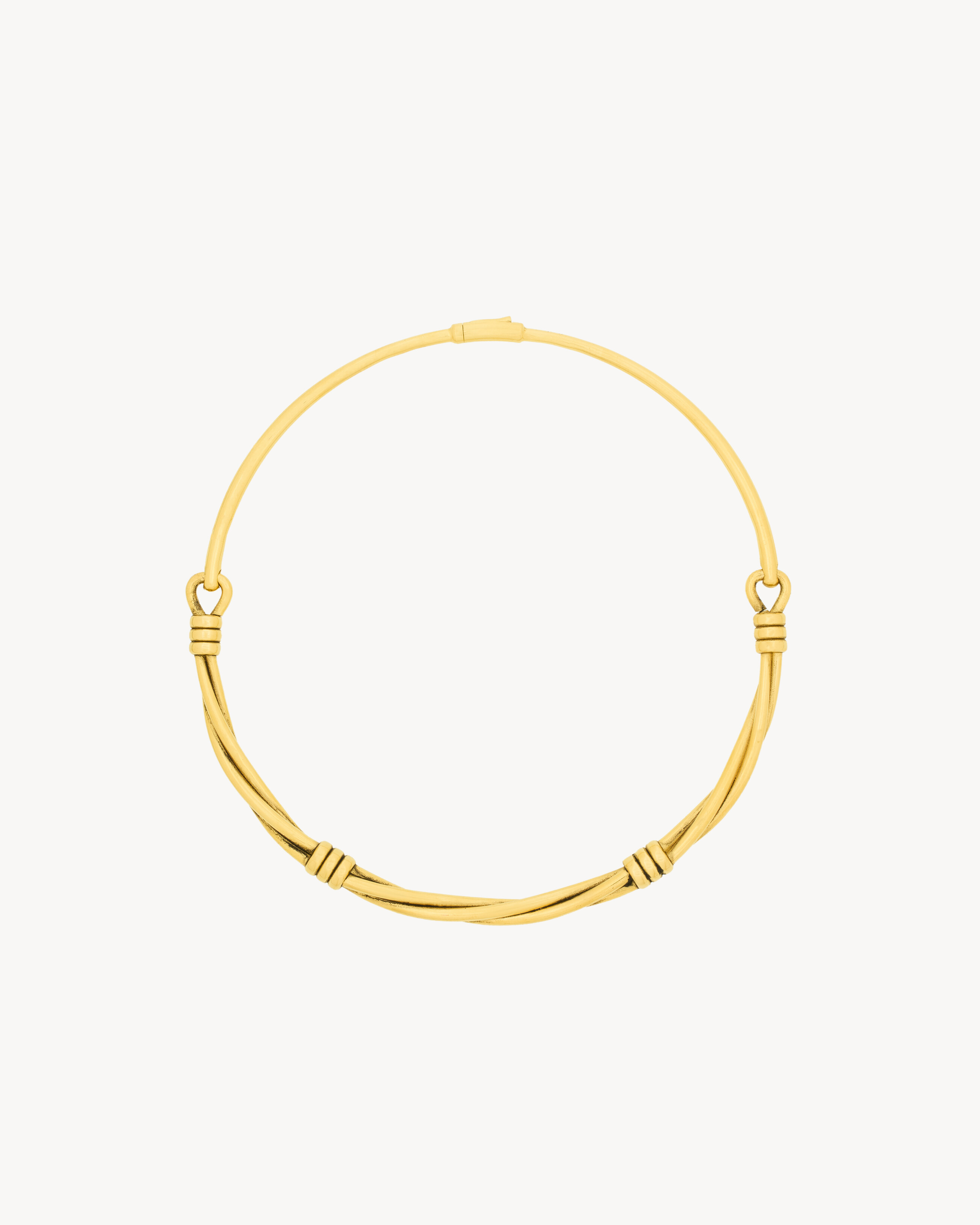 twist necklace in metal