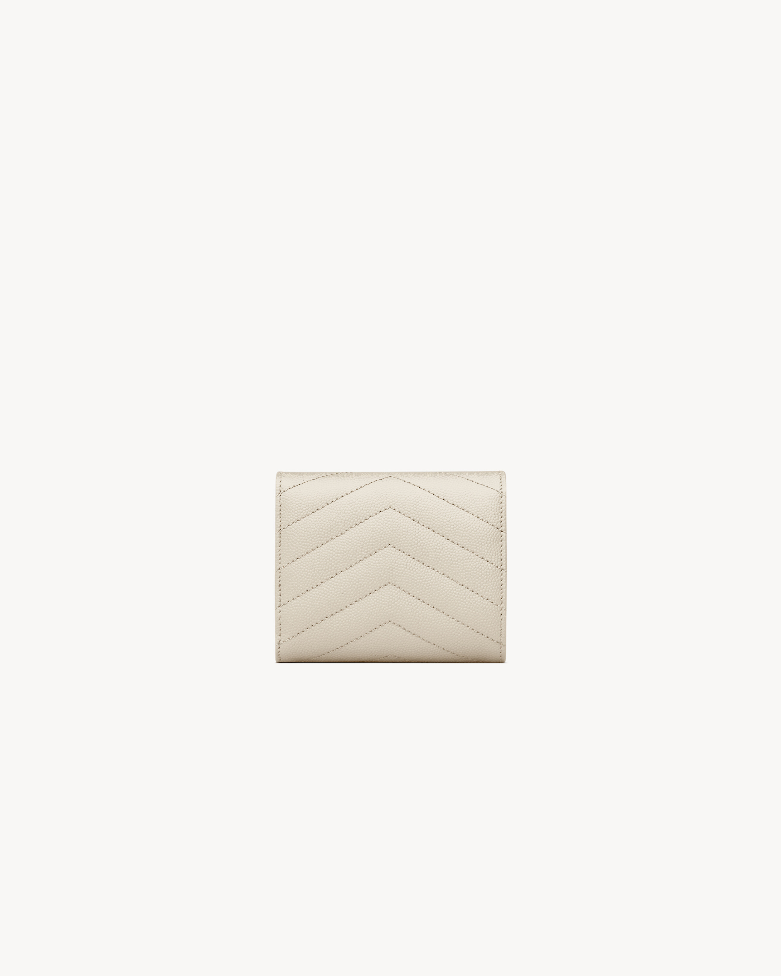 PORTAFOGLI CASSANDRE MATELASSÉ MULTI-FOLD IN PELLE GOFFRATA GRAIN DE POUDRE