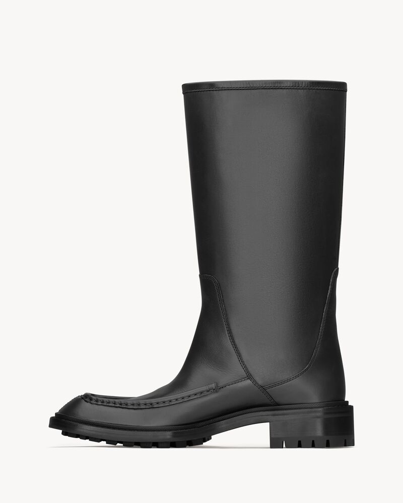 JOE buckle boots in smooth leather