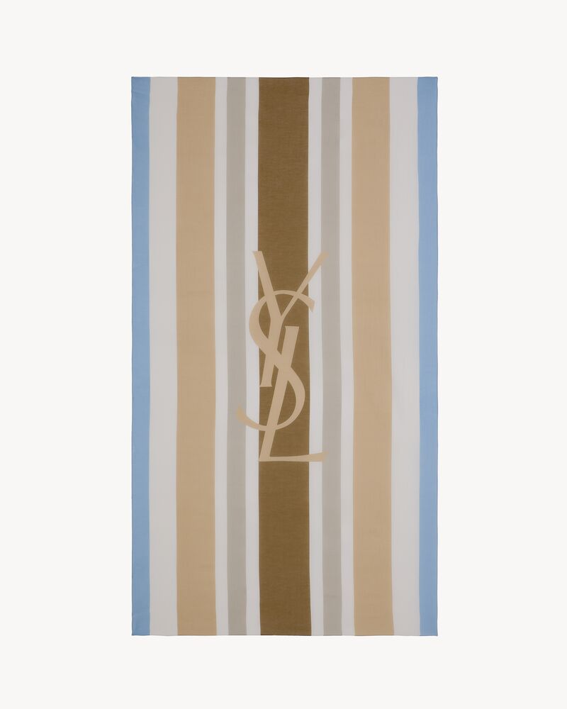 Stola a righe CASSANDRE in cotone e seta