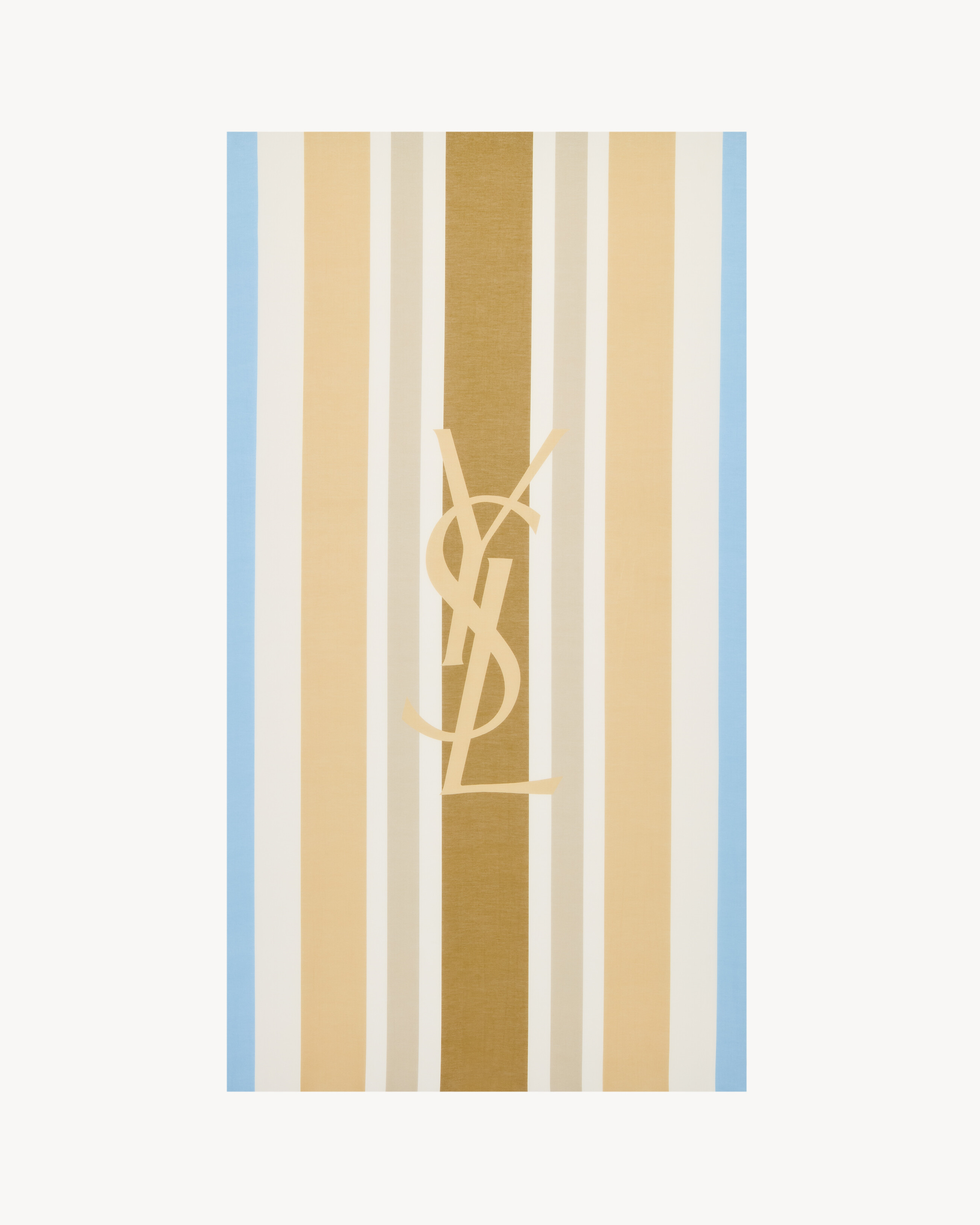 CASSANDRE striped stole in cotton and silk