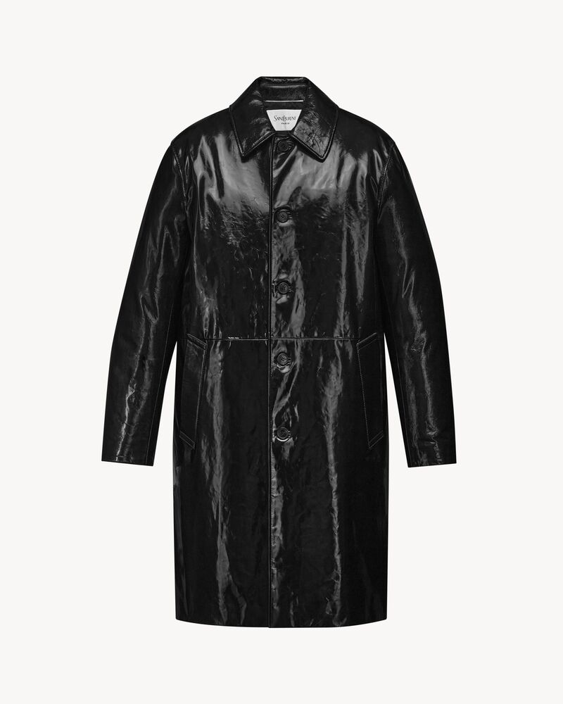 coat in bubbled lambskin