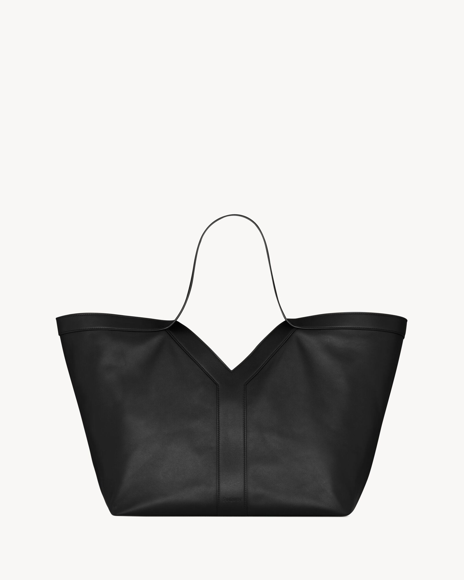 Y TOTE IN LEATHER — 817602AAEB31000