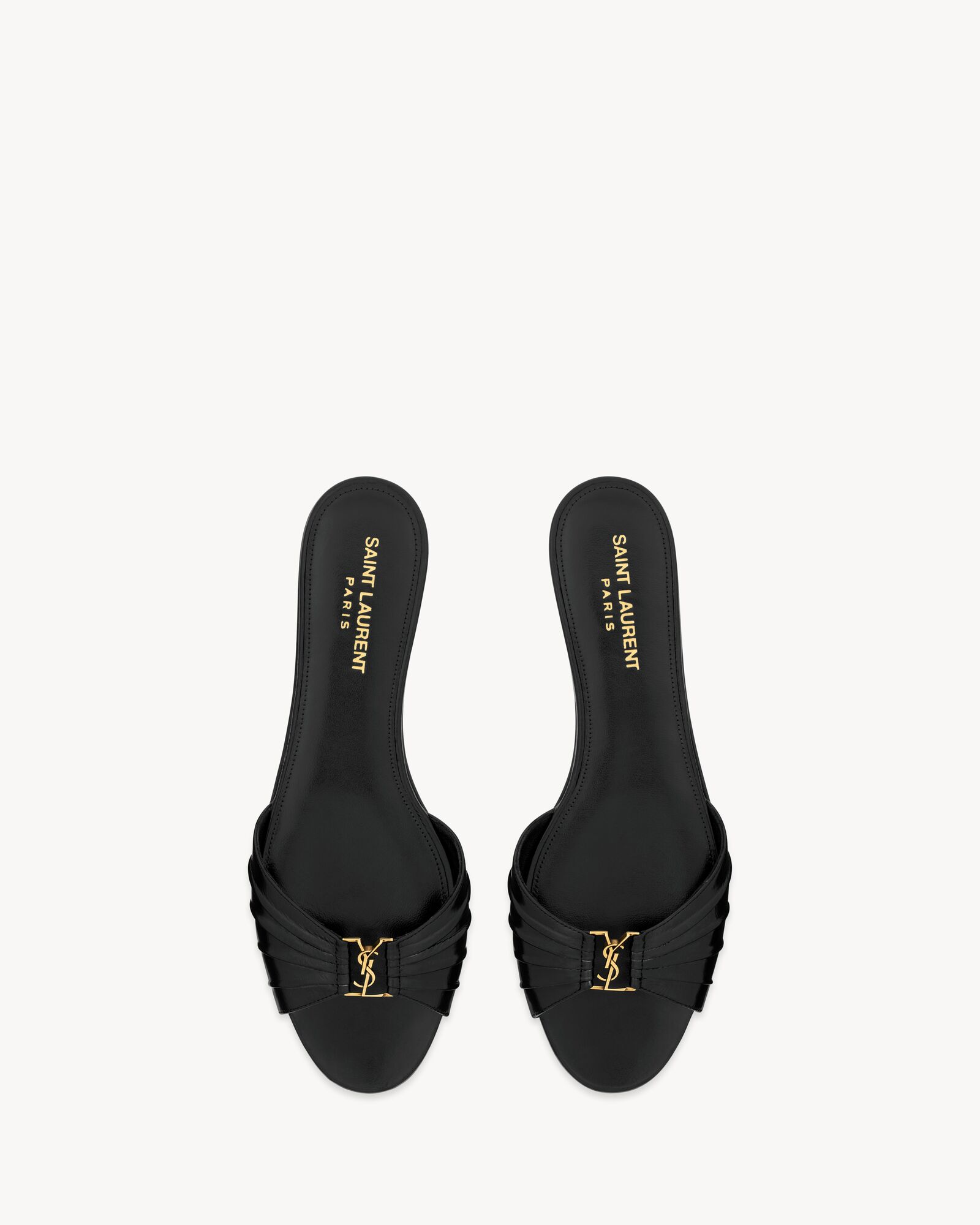 BABYLONE slides in smooth leather — 869658AAEHF1000