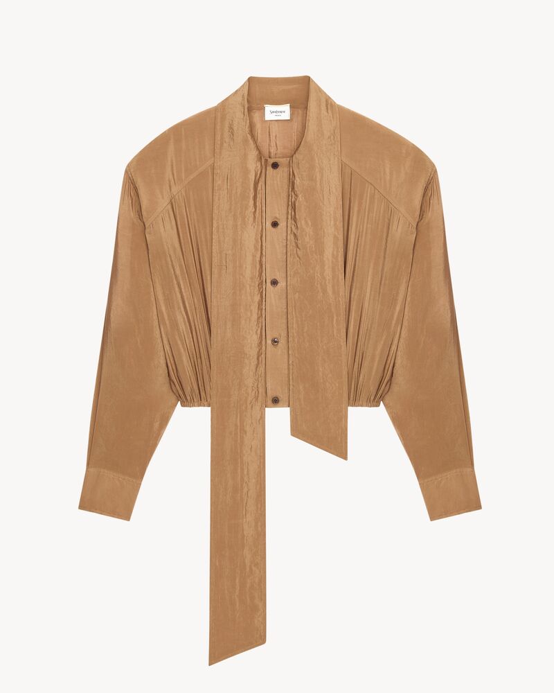 lavallière blouse in taffeta