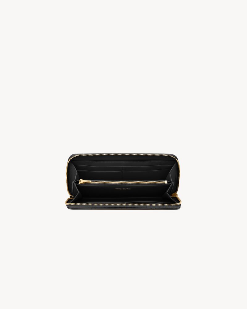 CASSANDRE BIJOU zip wallet in GRAIN DE POUDRE leather