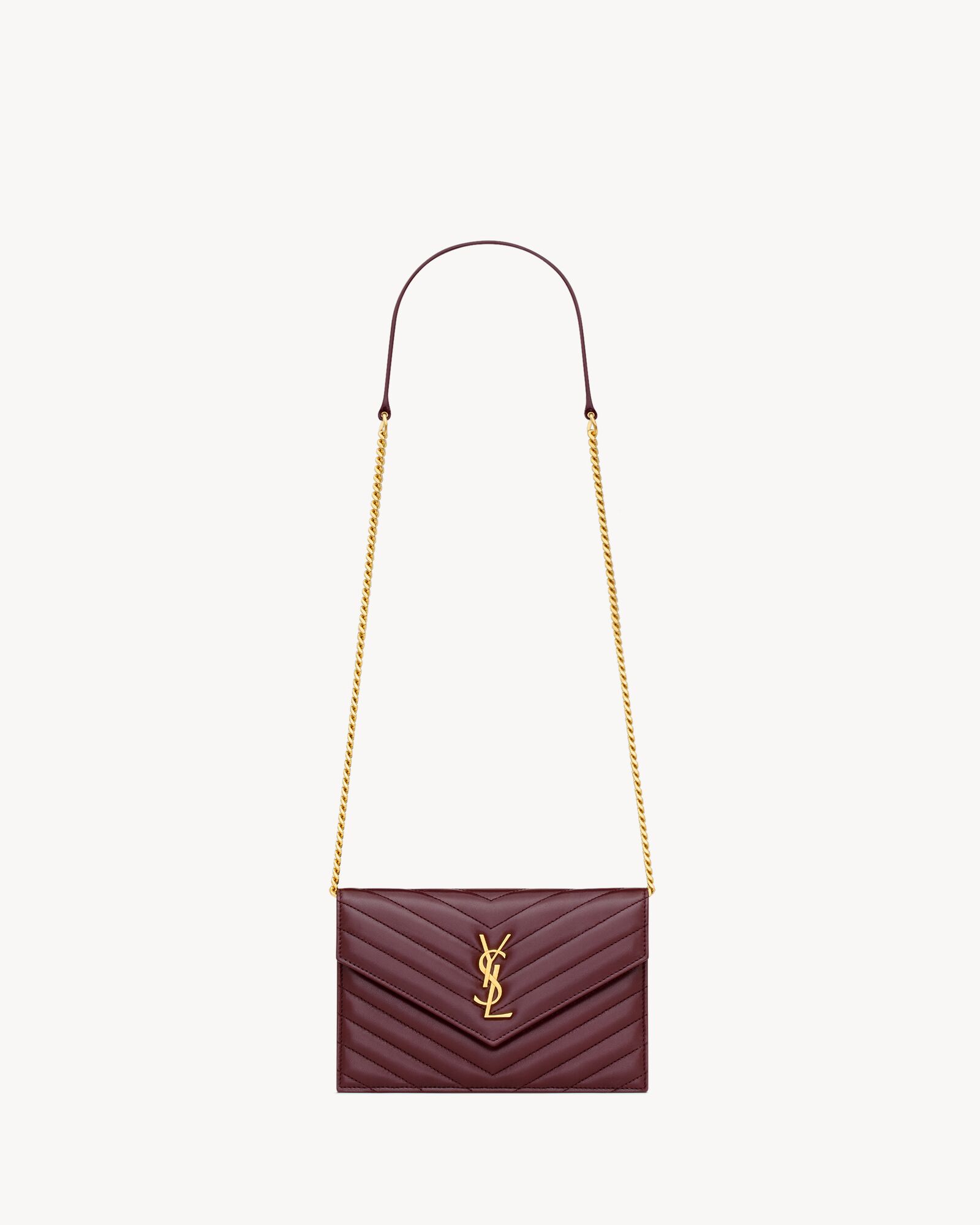 CASSANDRE ENVELOPE CHAIN WALLET IN LAMBSKIN — 857605AAA446195