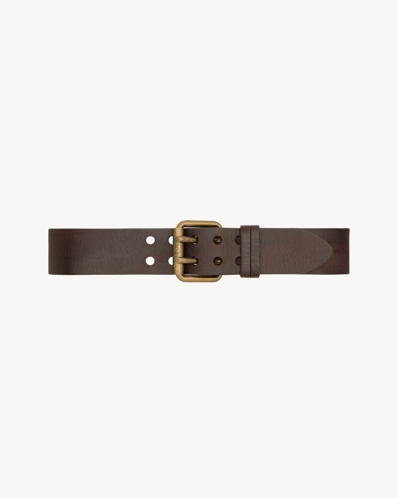 MOTORCYCLE wide belt in leather