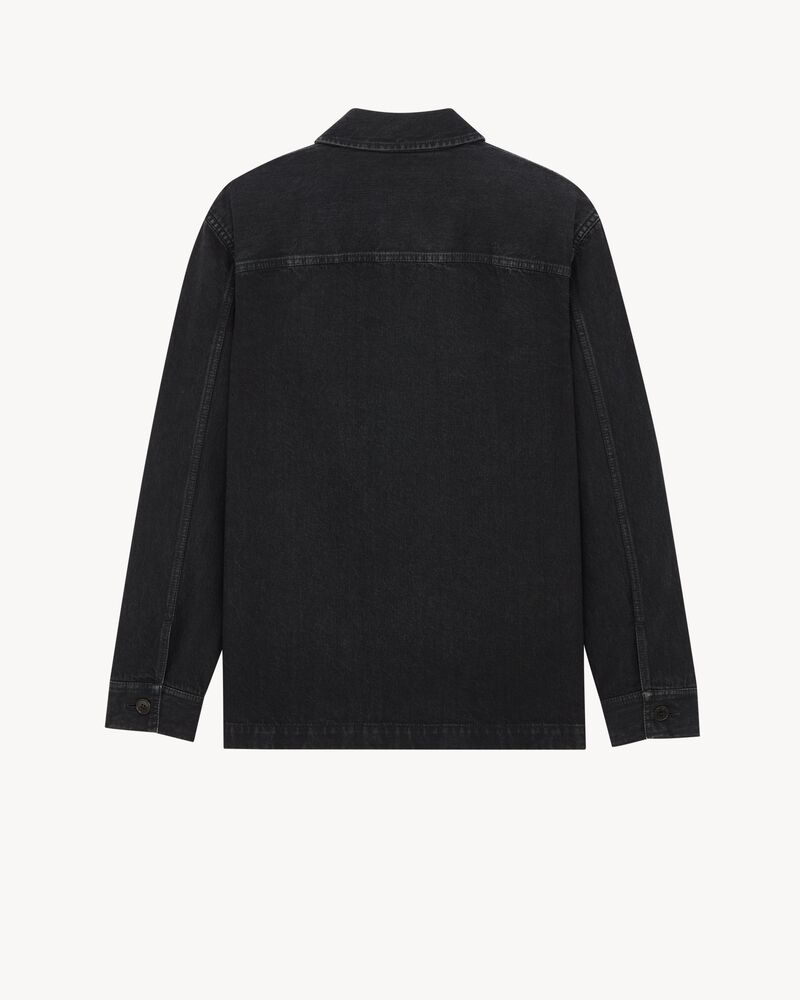 CASSANDRE overshirt in cotton linen gabardine