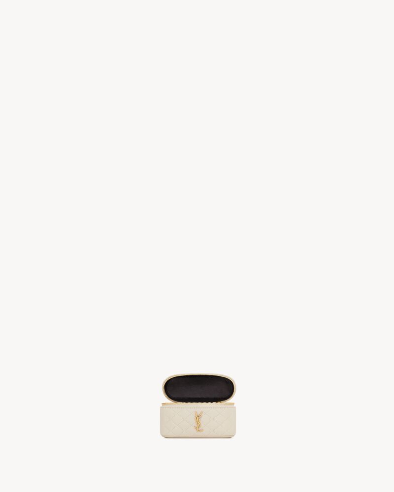 GABY micro vanity bag in lambskin in White | Saint Laurent | YSL