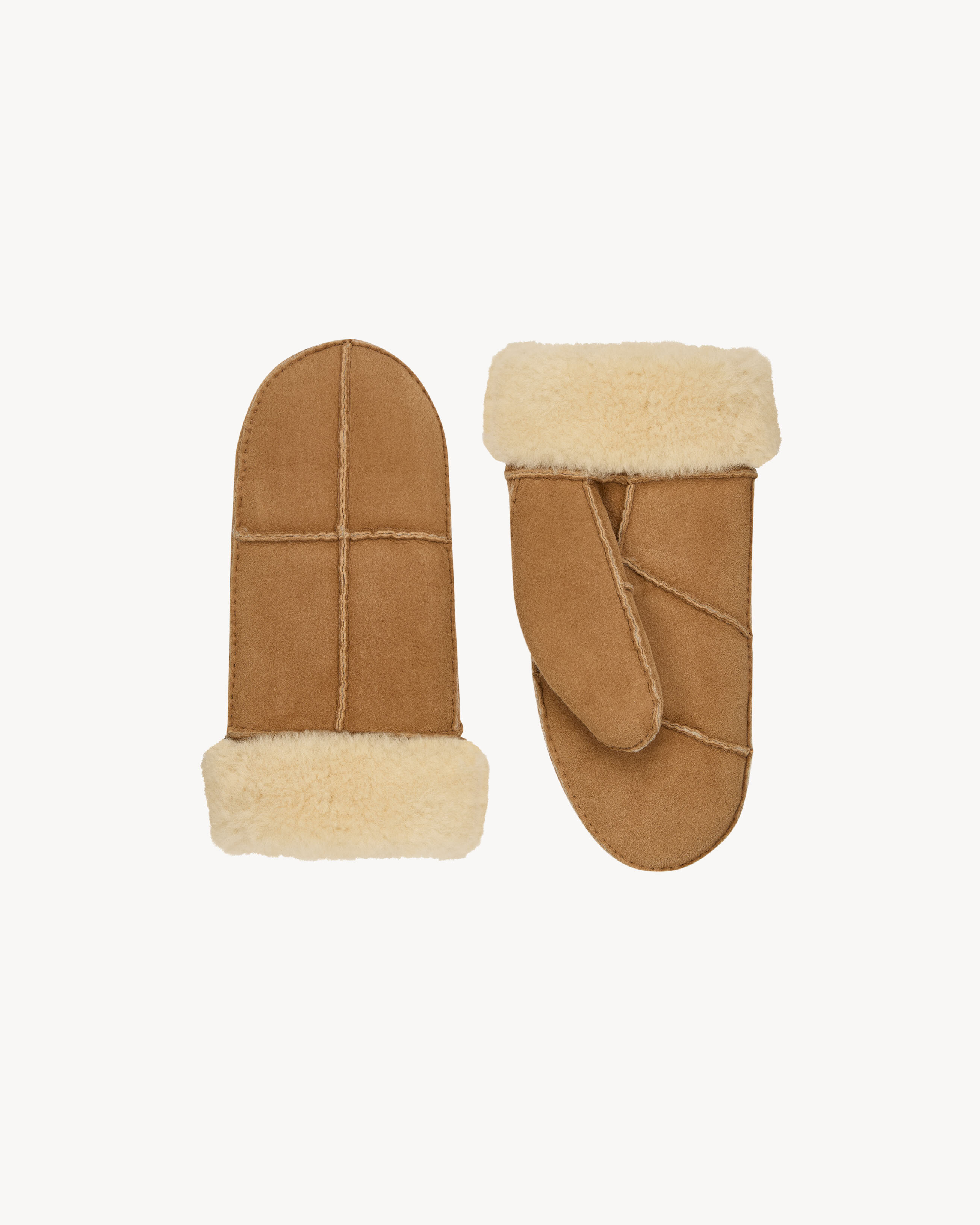 SHEARLING MITTENS