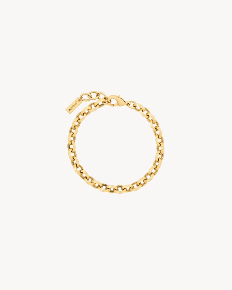 peaked chain bracelet in metal