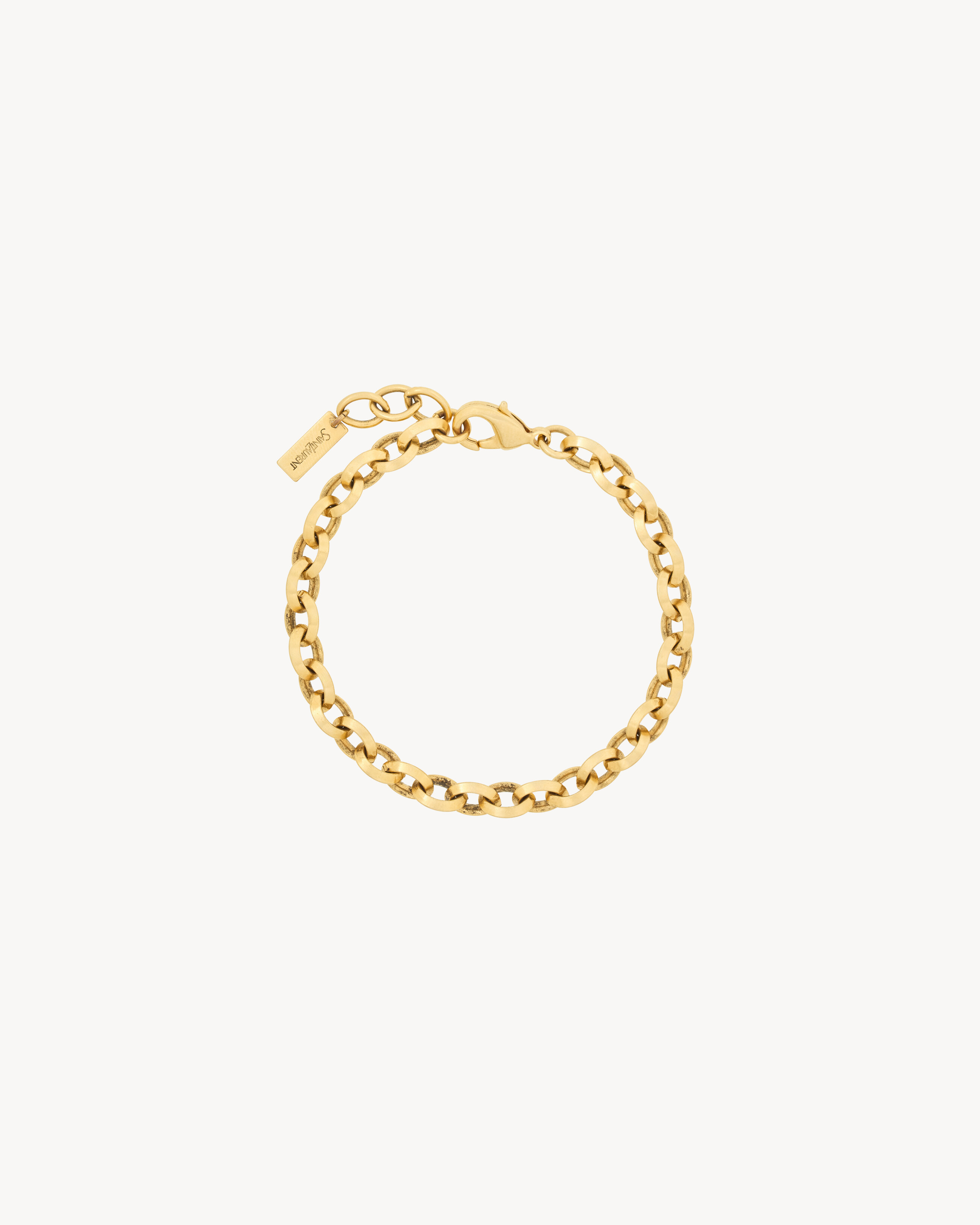 peaked chain bracelet in metal
