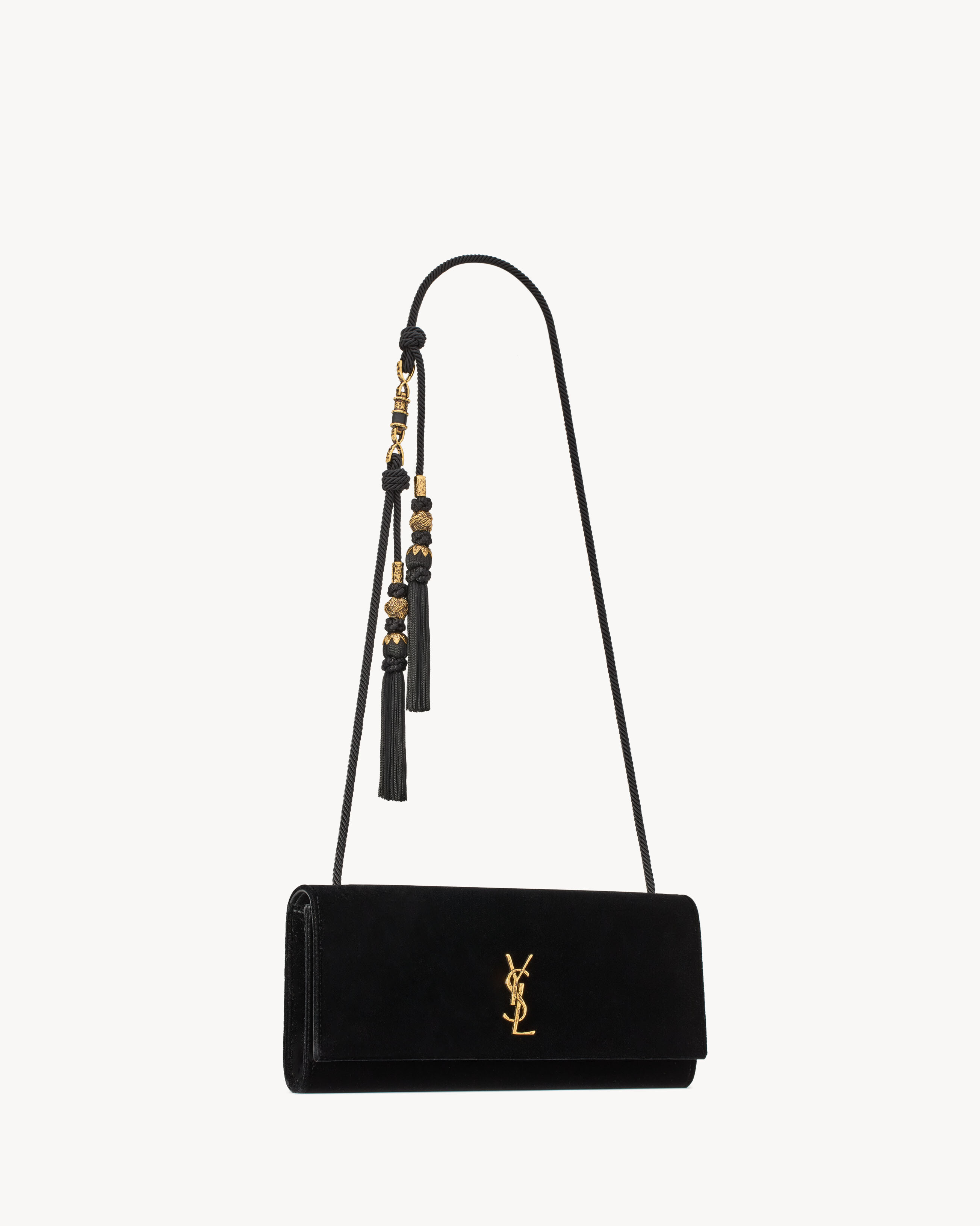 KATE CLUTCH ON CHAIN IN SUEDE