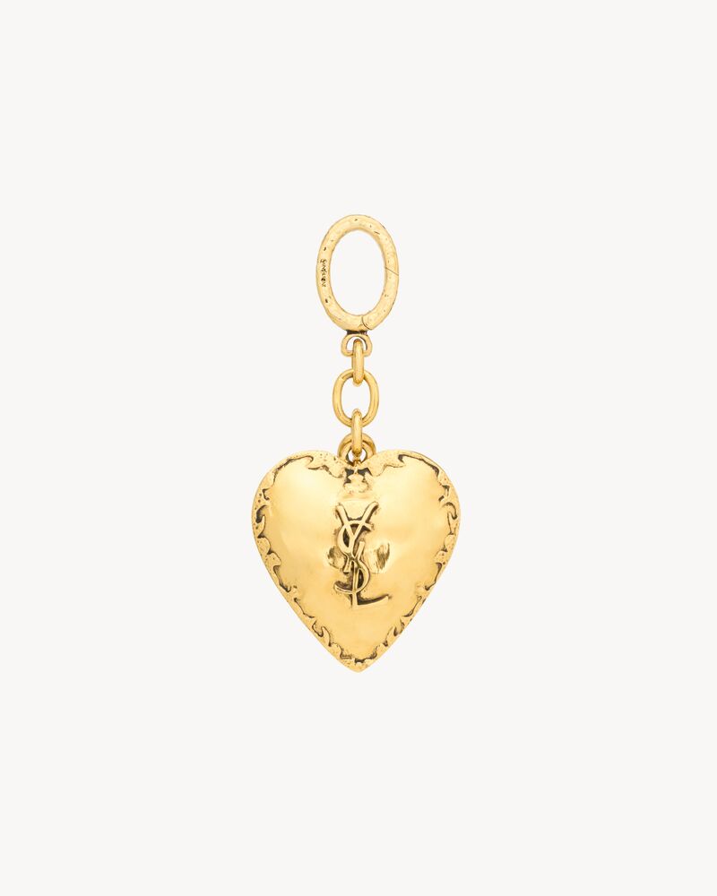 CASSANDRE heart bag charm in enamel