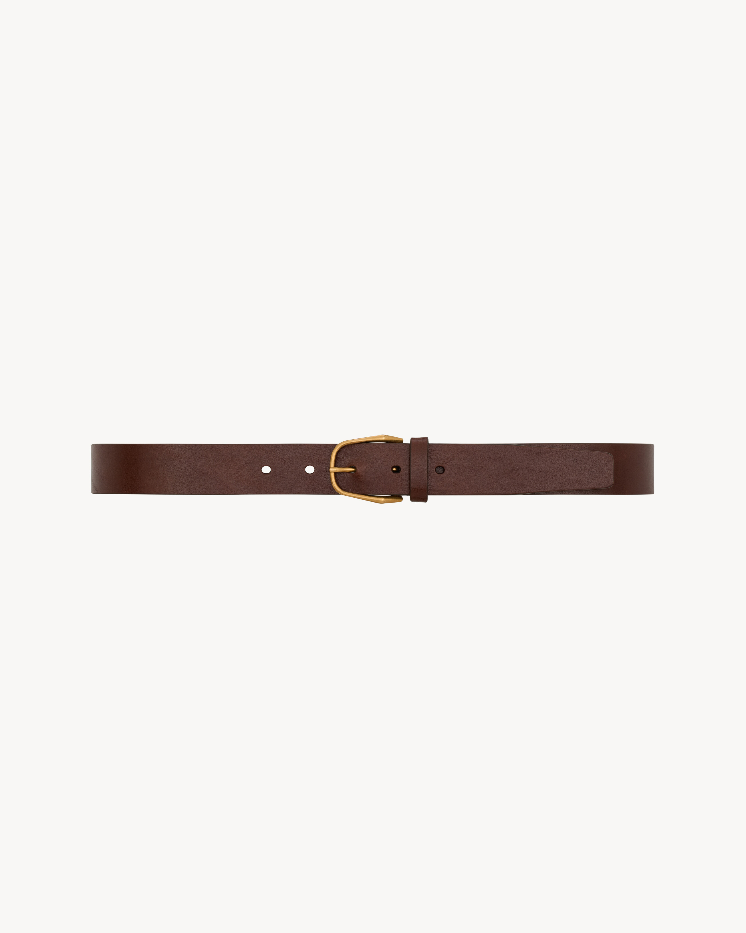 Minimal belt in leather
