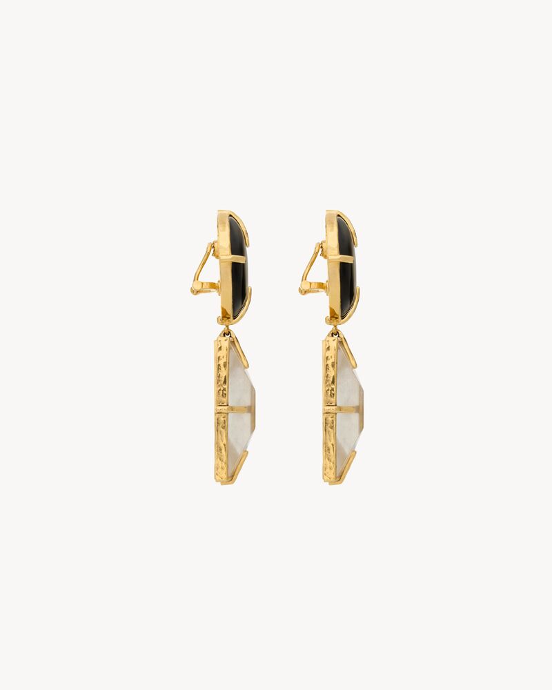 CASSANDRE pendant earrings in crystal rock