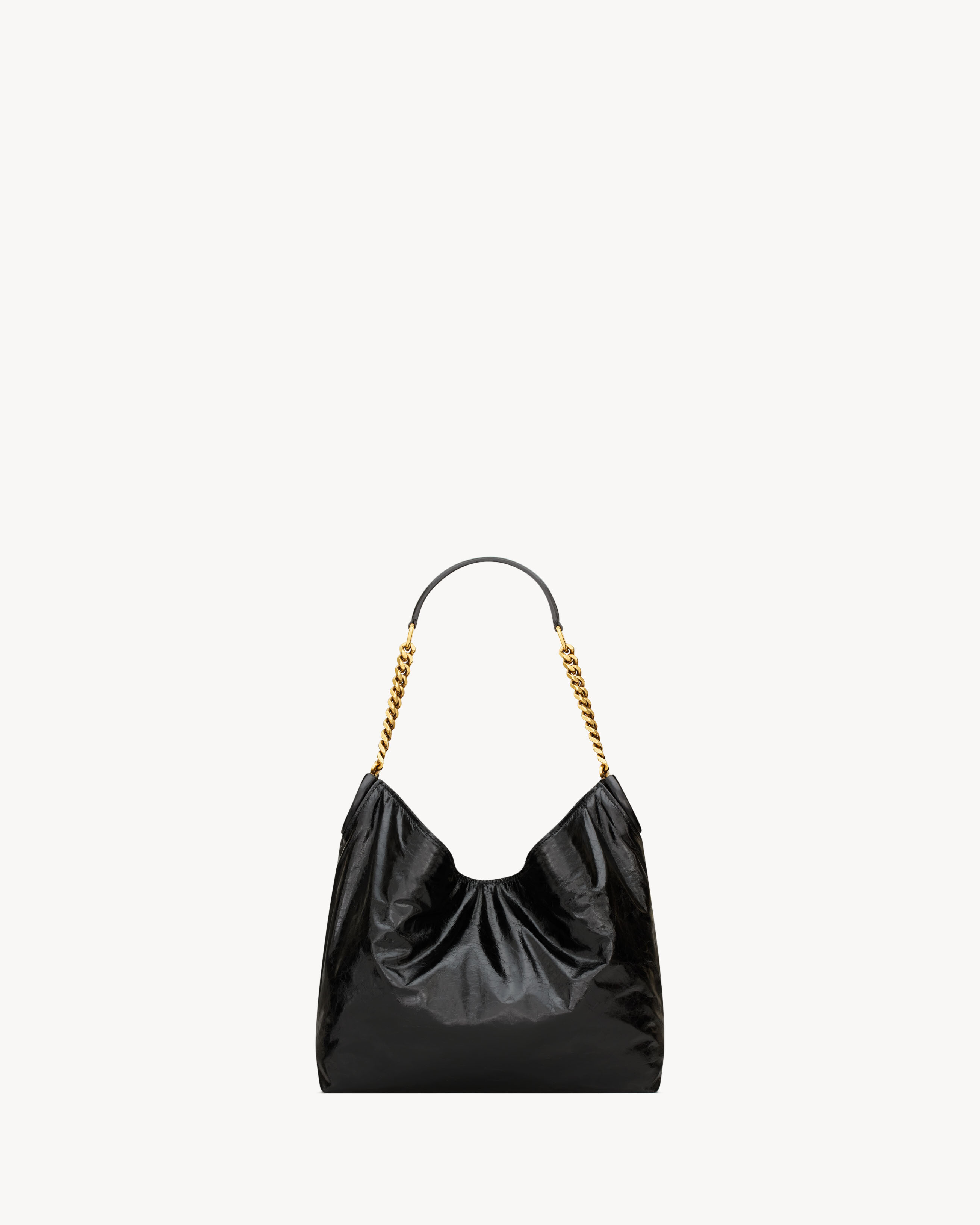 HORTENSE small hobo in shiny leather