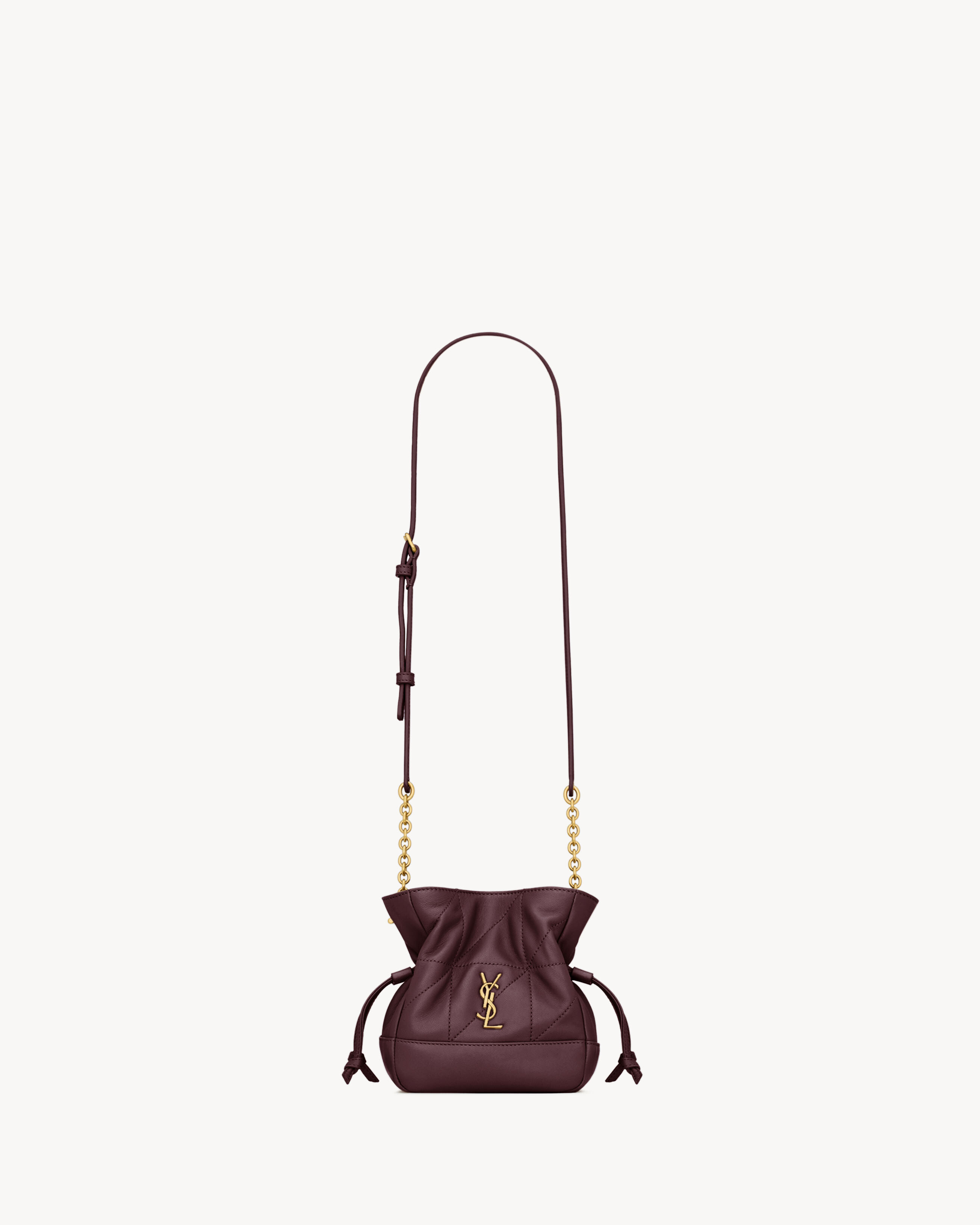 JAMIE mini shoulder pouch in lambskin