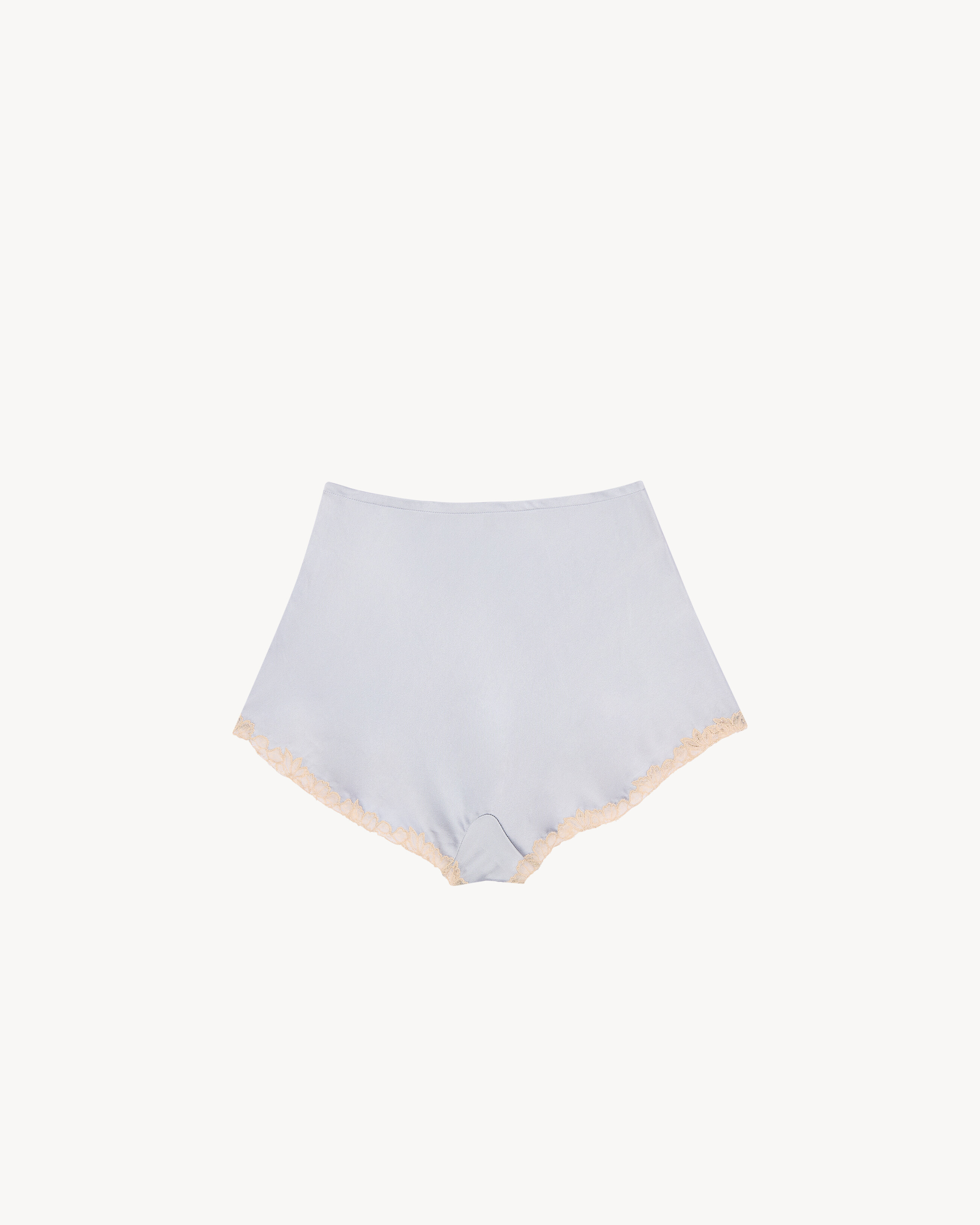 Abito in mussola mussola di crêpe di seta e pizzo