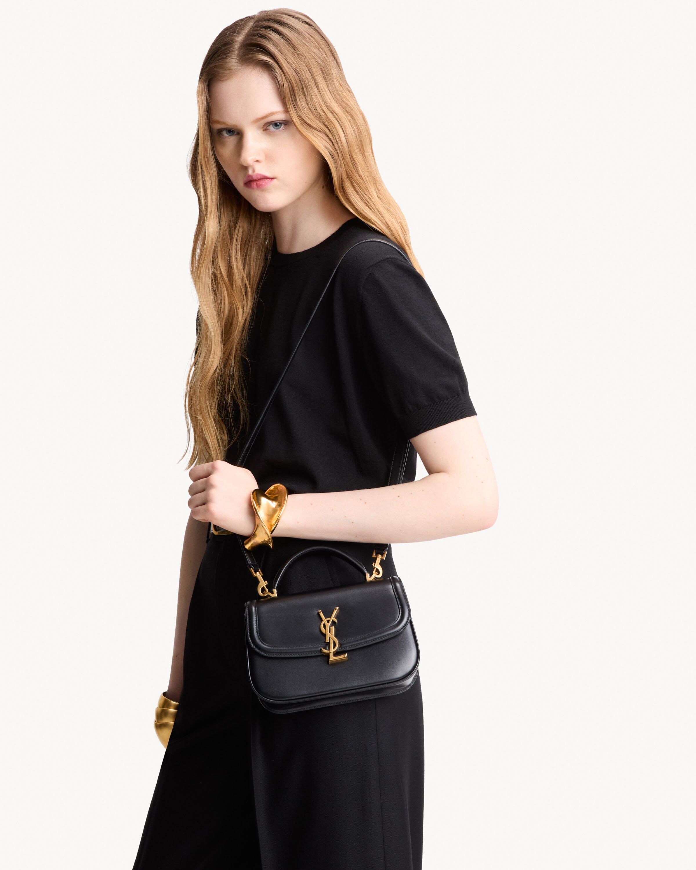 SOLFERINO mini top handle in BOX SAINT LAURENT