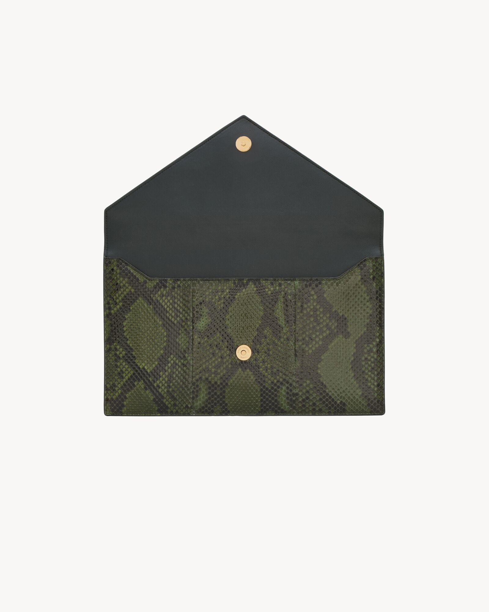 PARIS pouch in python in Green | Saint Laurent | YSL US