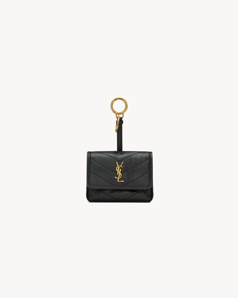 Pochette estilo charm Niki de piel vintage