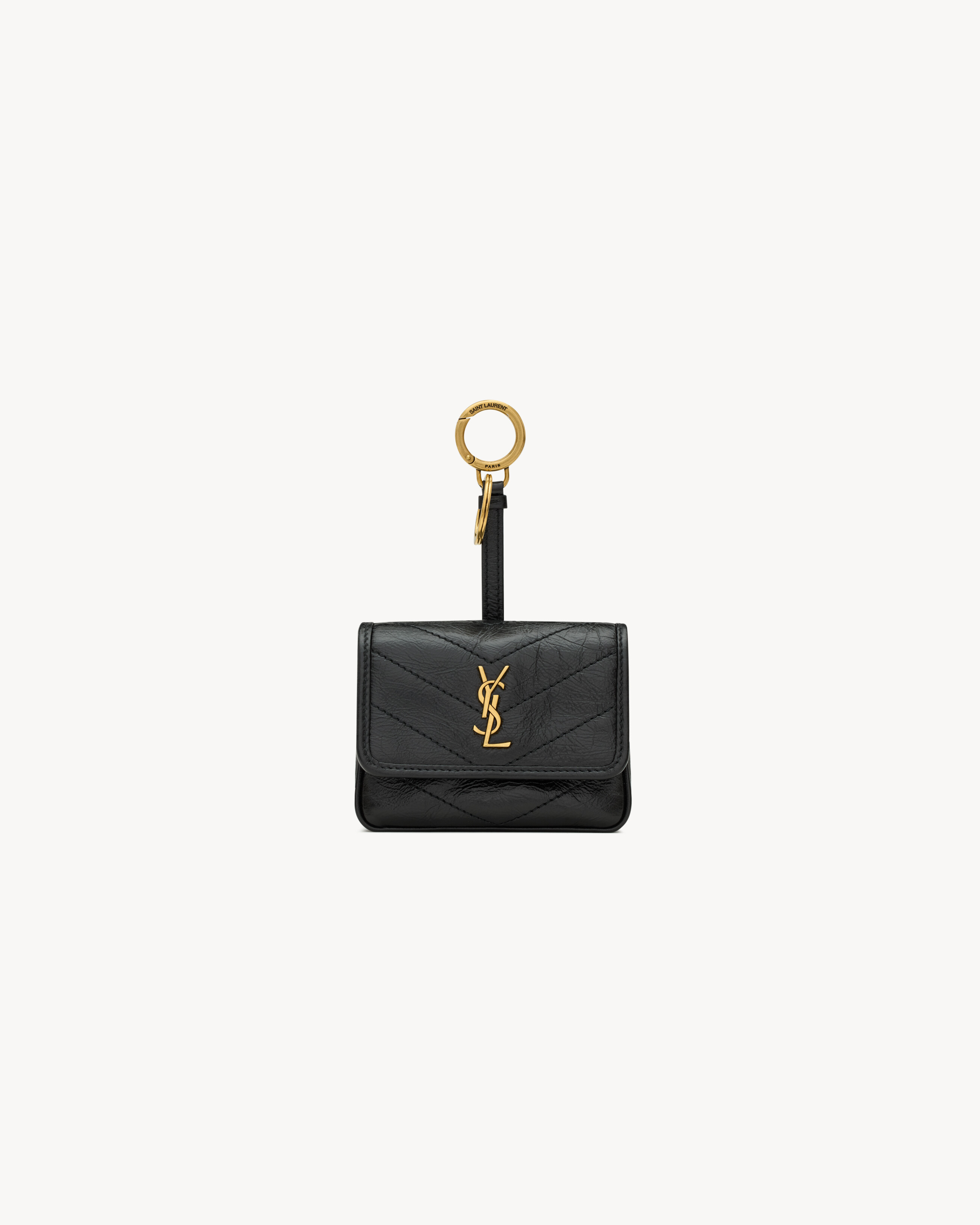NIKI charm pouch in vintage leather