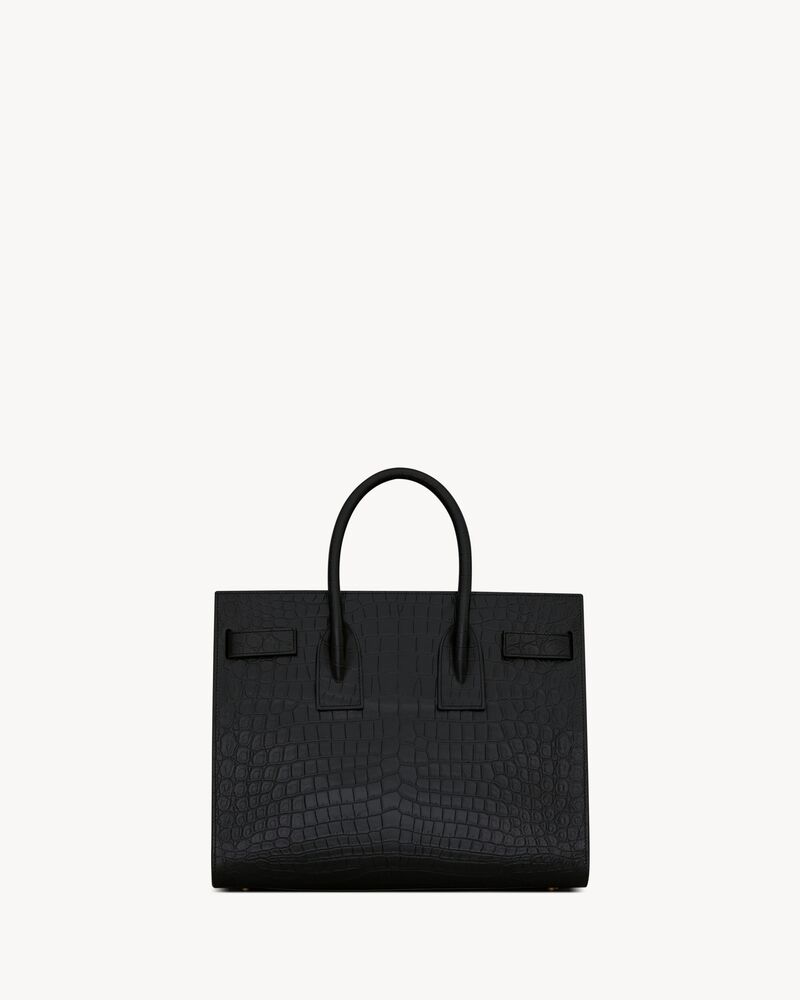 SAC DE JOUR IN CROCODILE-EMBOSSED LEATHER – SMALL