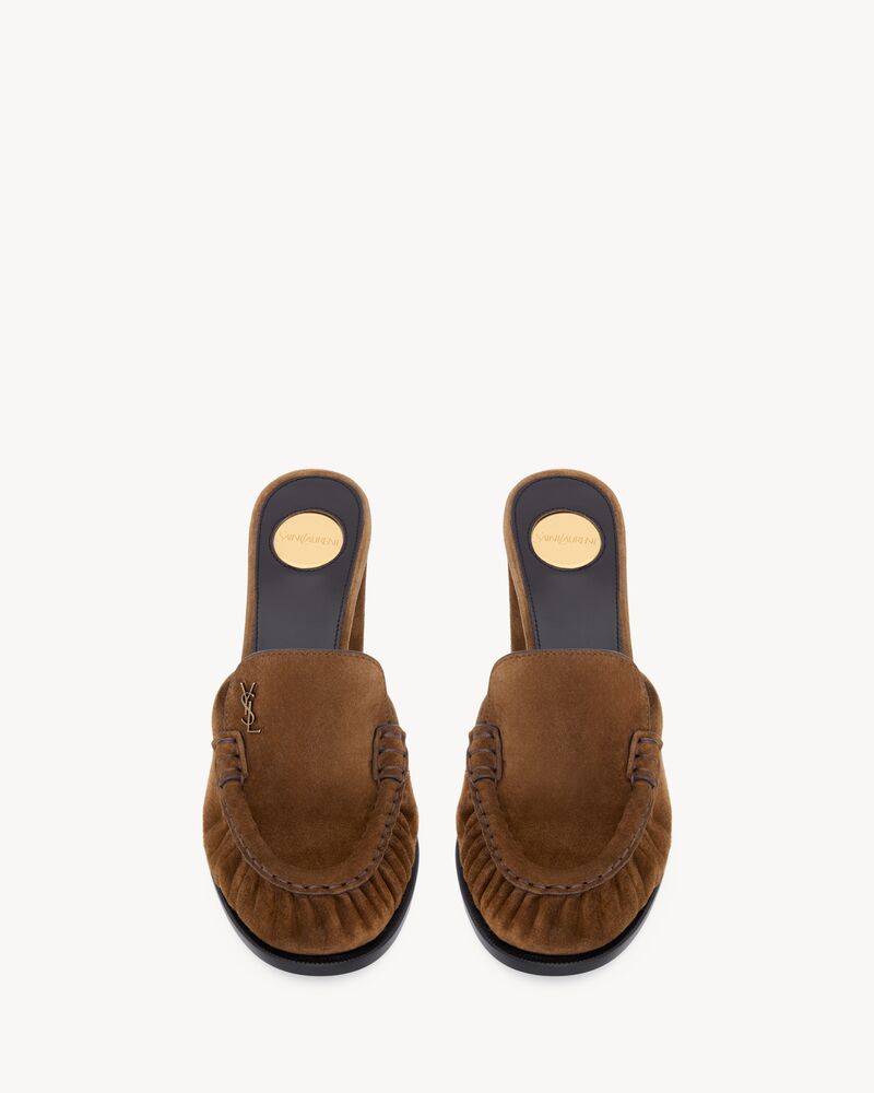LE LOAFER Pantoletten aus Veloursleder