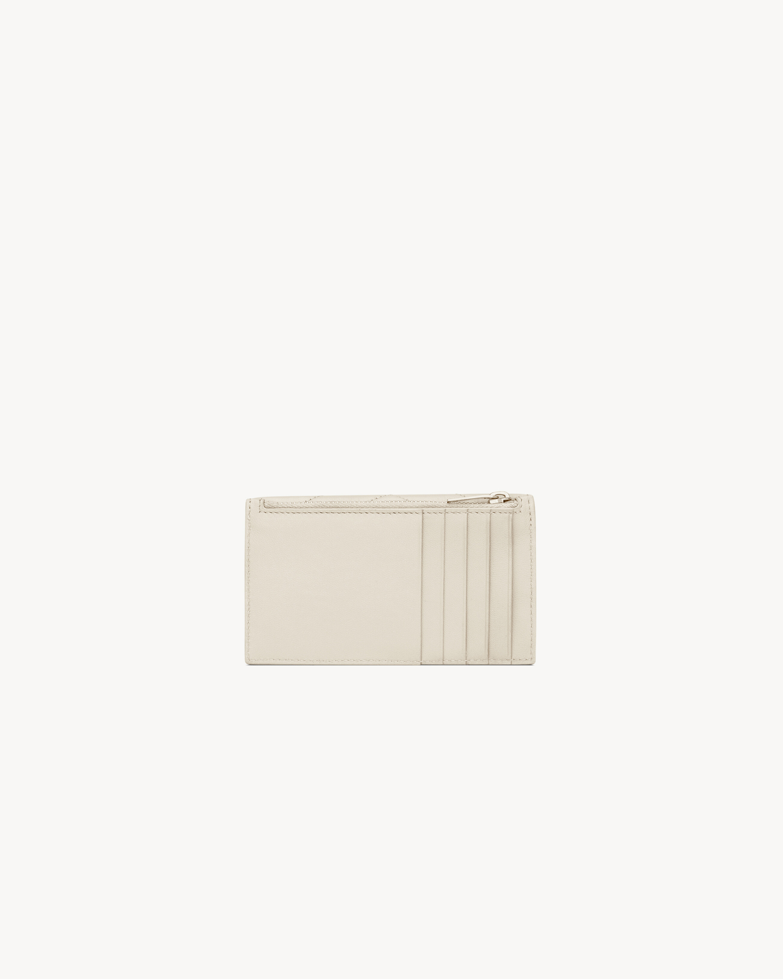 CASSANDRE MATELASSÉ FRAGMENTS FLAP CARD CASE IN LAMBSKIN